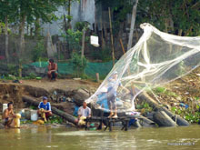 Pêcheur -Delta du Mékong - Vietnam